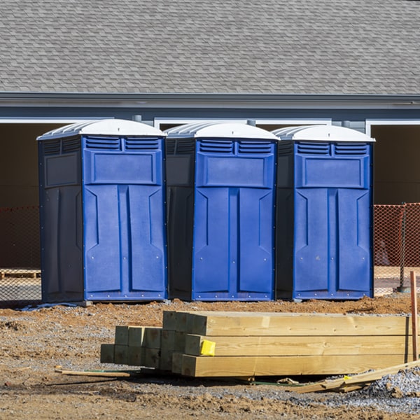 are there any restrictions on where i can place the porta potties during my rental period in Quincy